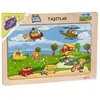 Play Wood Ahşap Tutmalı Puzzle Taşıtlar                                 