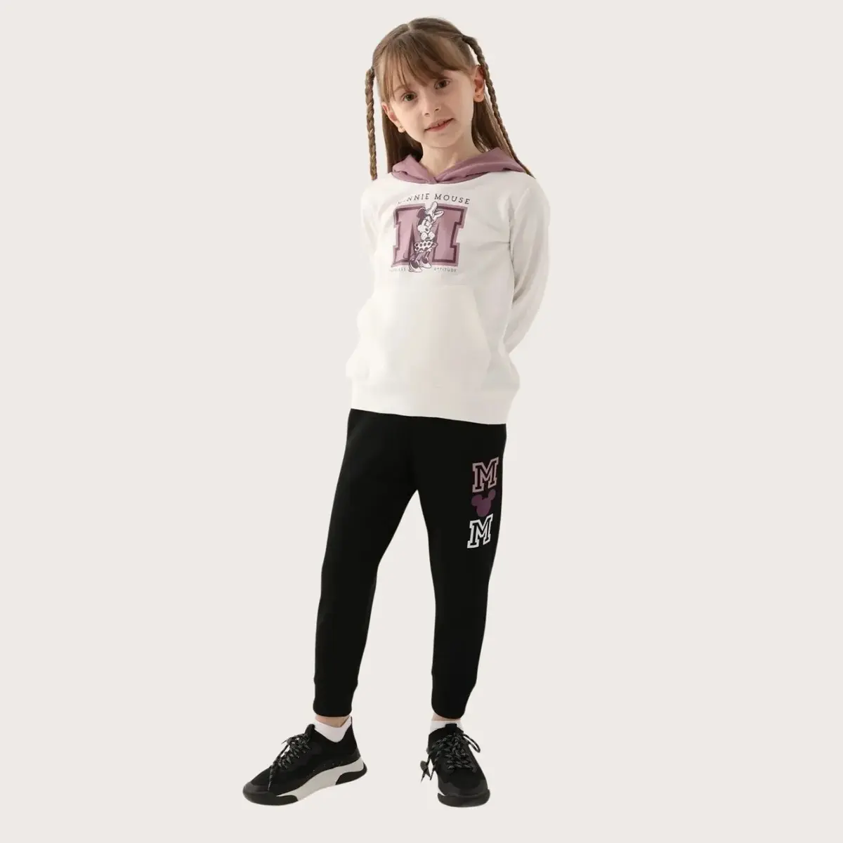 Minnie Mouse Eşofman Takımı Krem