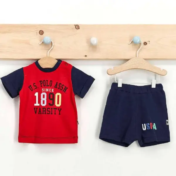 U.S. Polo 2li Takım T-Shirt Kırmızı