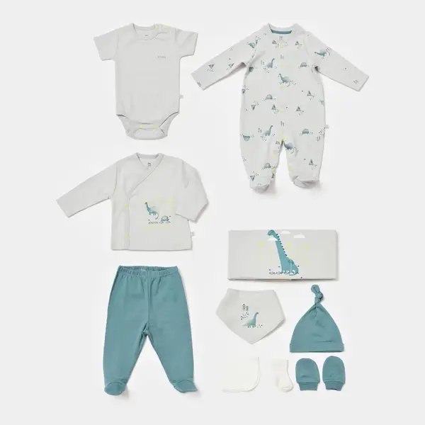 Bibaby Hastane Çıkışı 10lu My Little Dinosaur Gri - Petrol