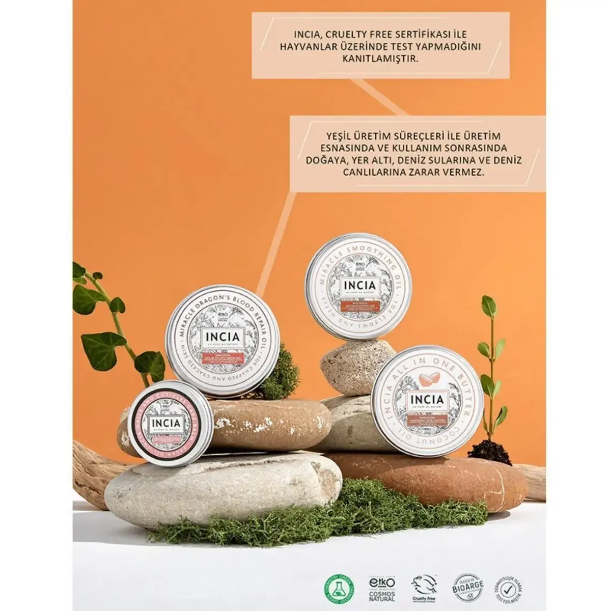 Incia %100 Doğal Çatlak Onarıcı Yağ 50 ml