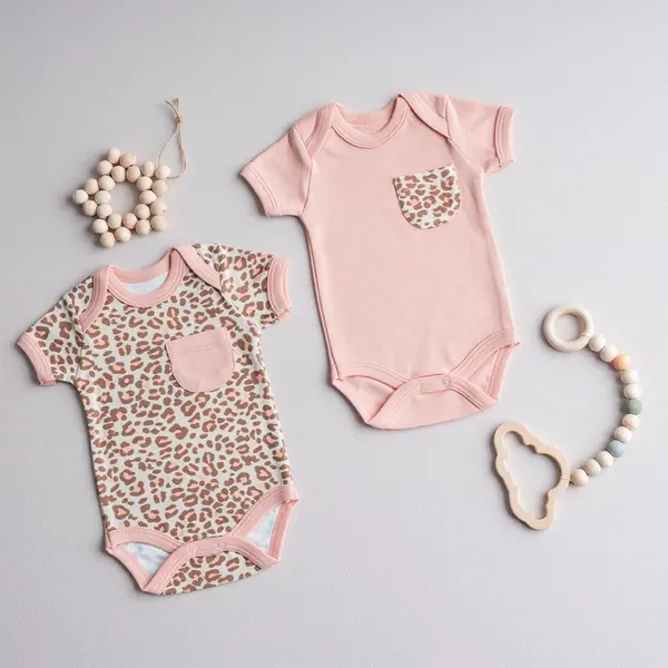 Tiffany Body Kısa Kol 2li Leopard Theme