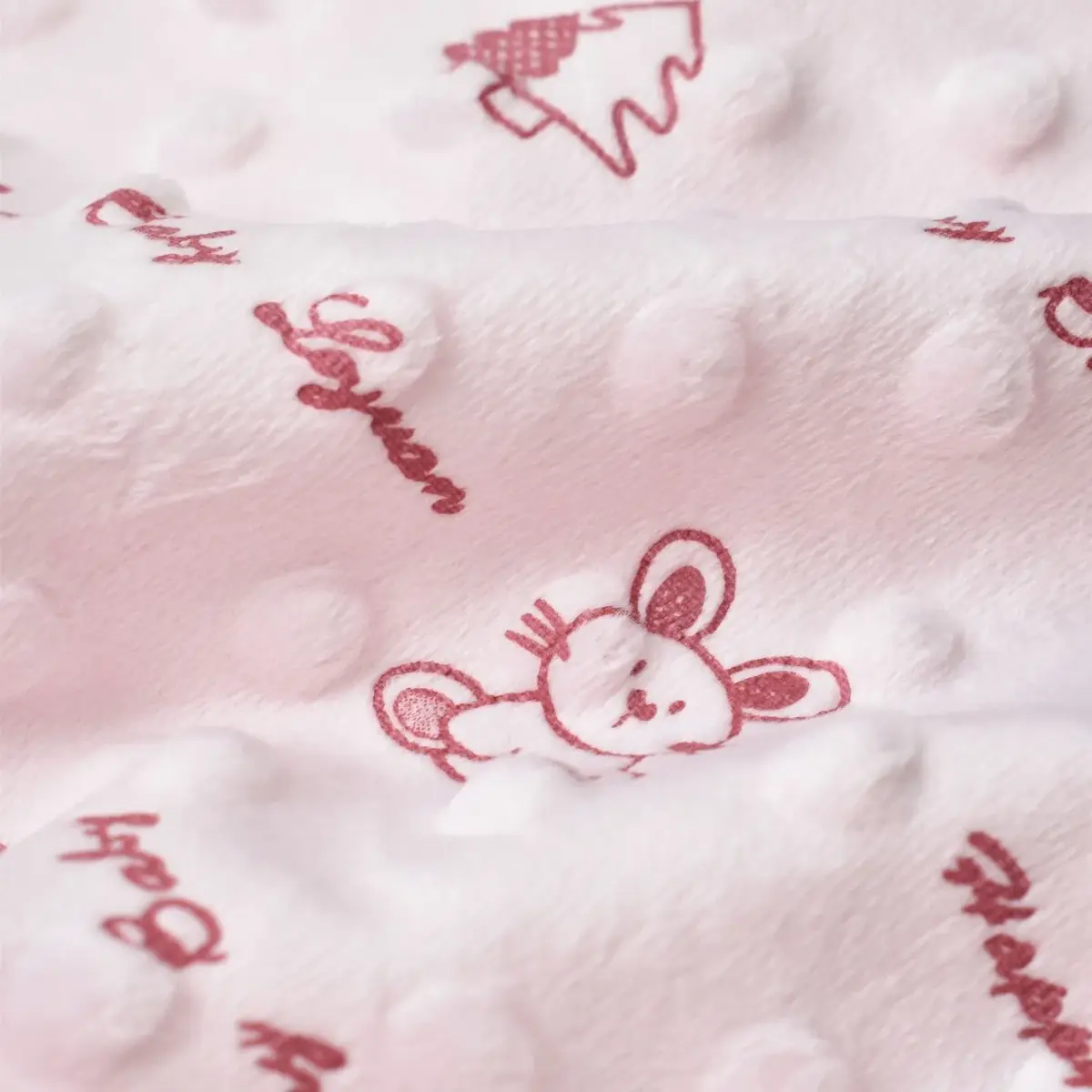 Bibaby Battaniye Desenli Küçük Boy Scoop Pembe