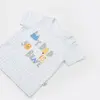 Bibaby T-Shirt Bimini So Brave Mavi Ayıcıklı