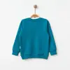 Bebolly Sweatshirt Happy Baskılı Turkuaz
