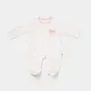 Bibaby Organik Tulum Takımı Tüllü The Flowers Ekru - Pembe