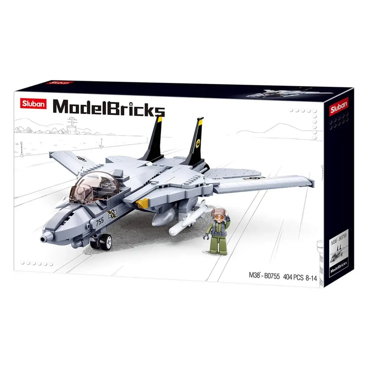 Sluban Model Bricks F14 Uçak 404 Parça