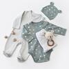Bibaby Organik Tulum Takımı Tüllü Hug Me Bear Kar Melanj