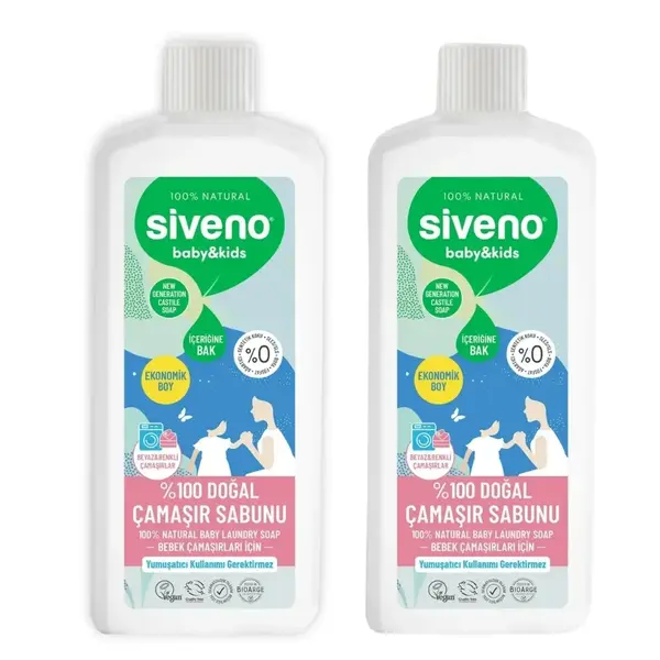 Siveno Baby Doğal Bebek Çamaşır Sabunu 1 lt*2