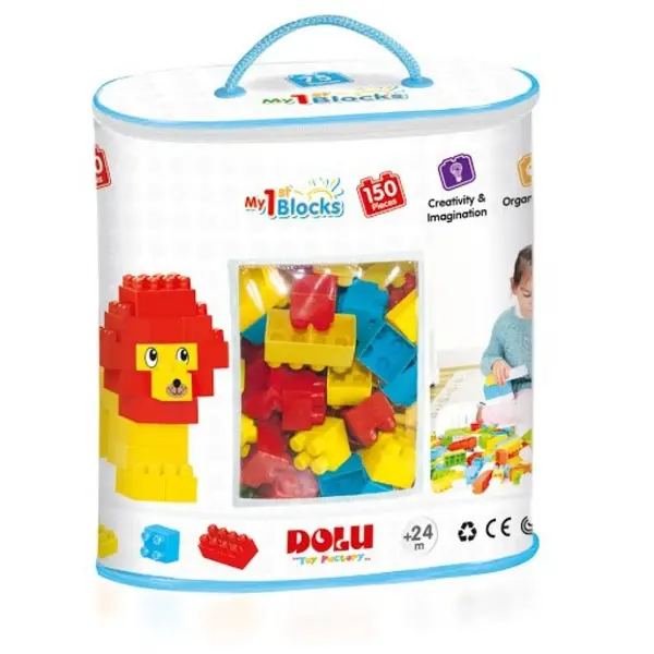 Dolu Baskılı Torbada  Mini  Bloklar 150 Parça
