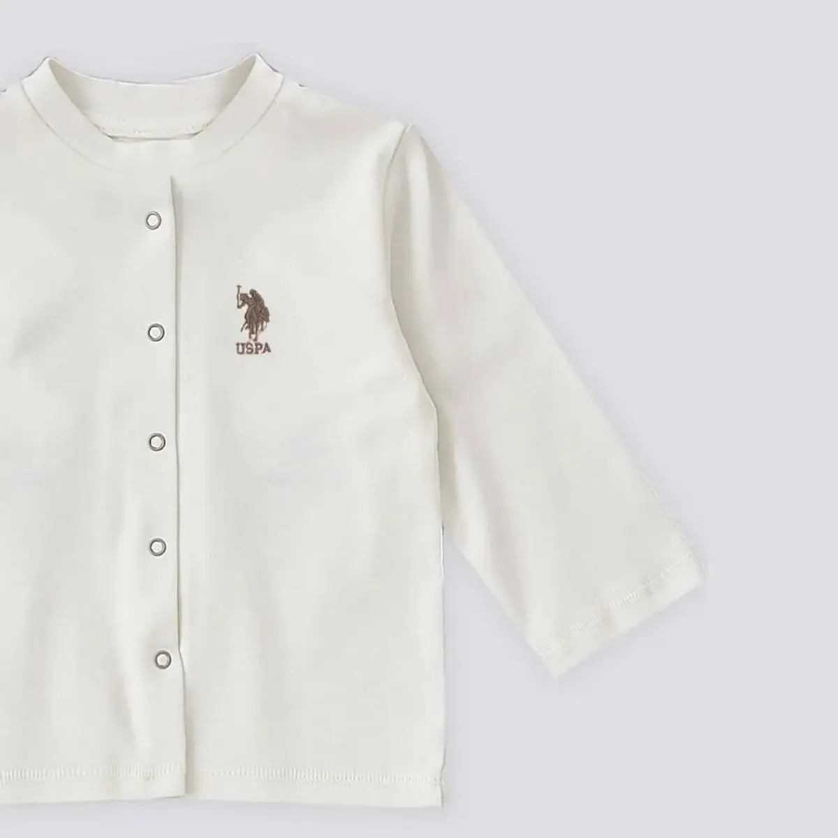 U.S. Polo 3lü Takım Patikli Krem