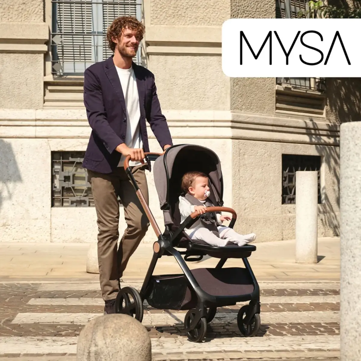 Chicco Mysa Çift Yönlü Bebek Arabası Black Satın