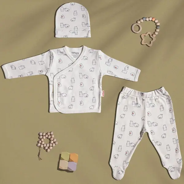 Tiffany Zıbın Takımı 3lü Bears Organic Theme