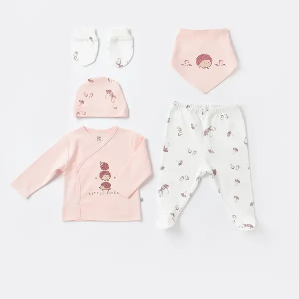Bibaby Hastane Çıkışı 5li Bonny Mushroom Pembe