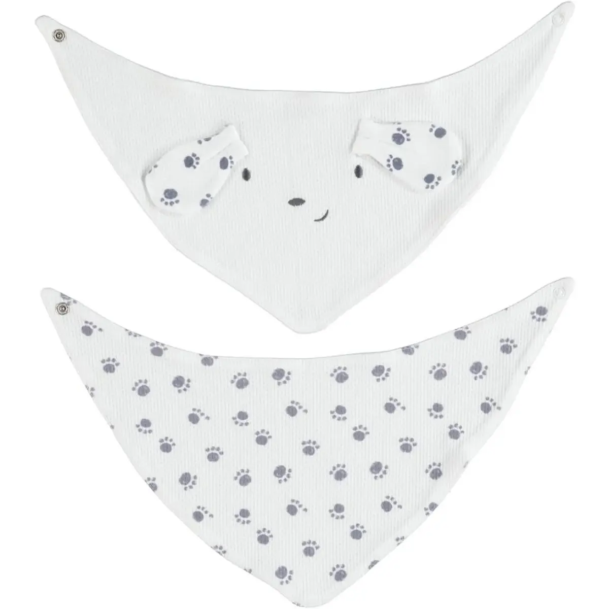 Bibaby Fular Önlük 2li Cute Paws Ekru