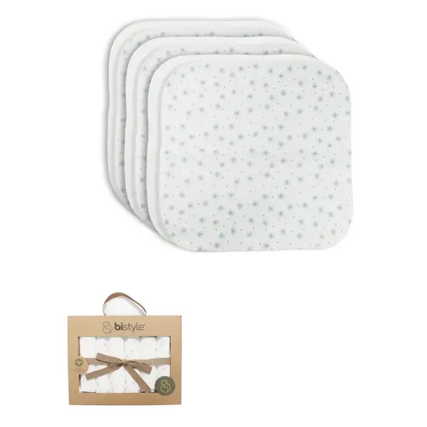 Bistyle Organik Mendil 6lı Stars Kutulu 20x20cm Nil