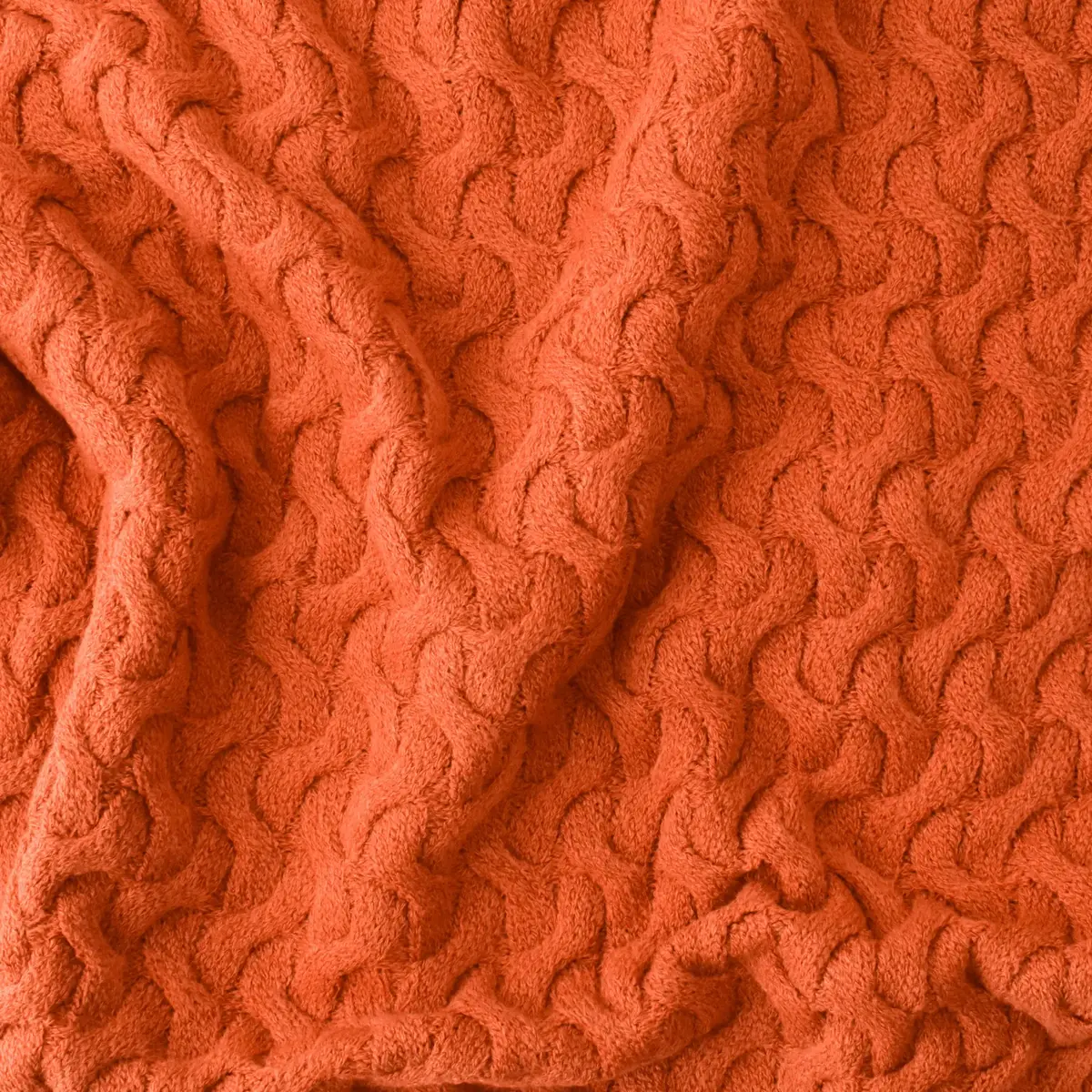 Bibaby Battaniye Hasır Triko Turuncu