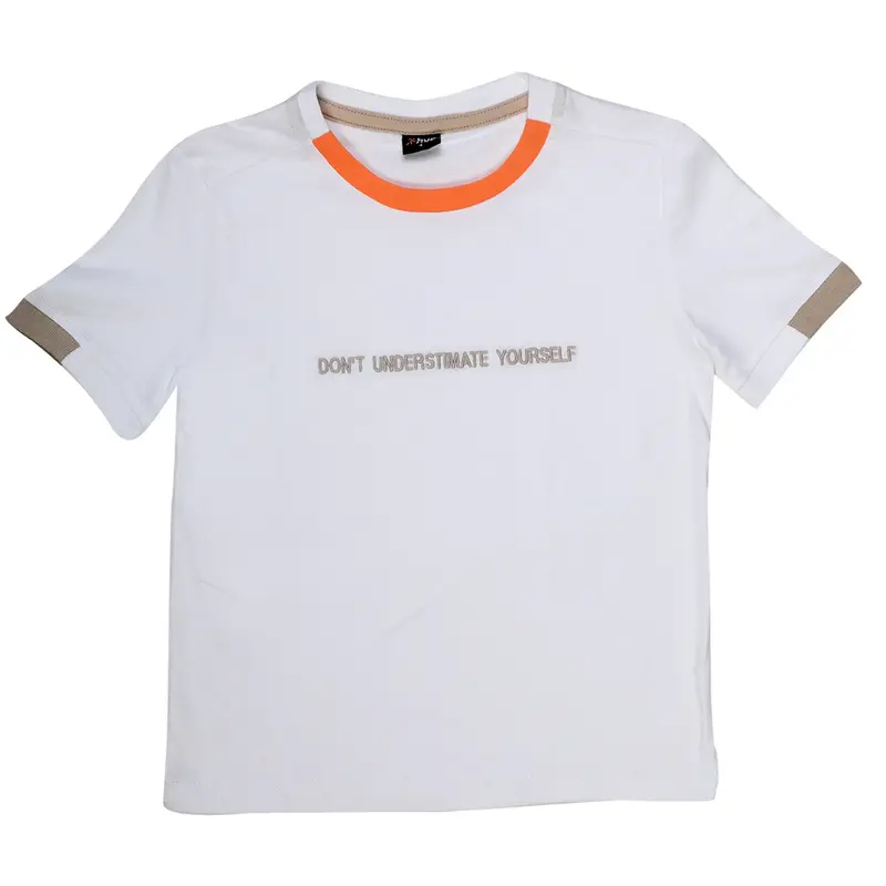 Hvc T-Shirt Dont Understimate Yourself Beyaz - Kahverengi