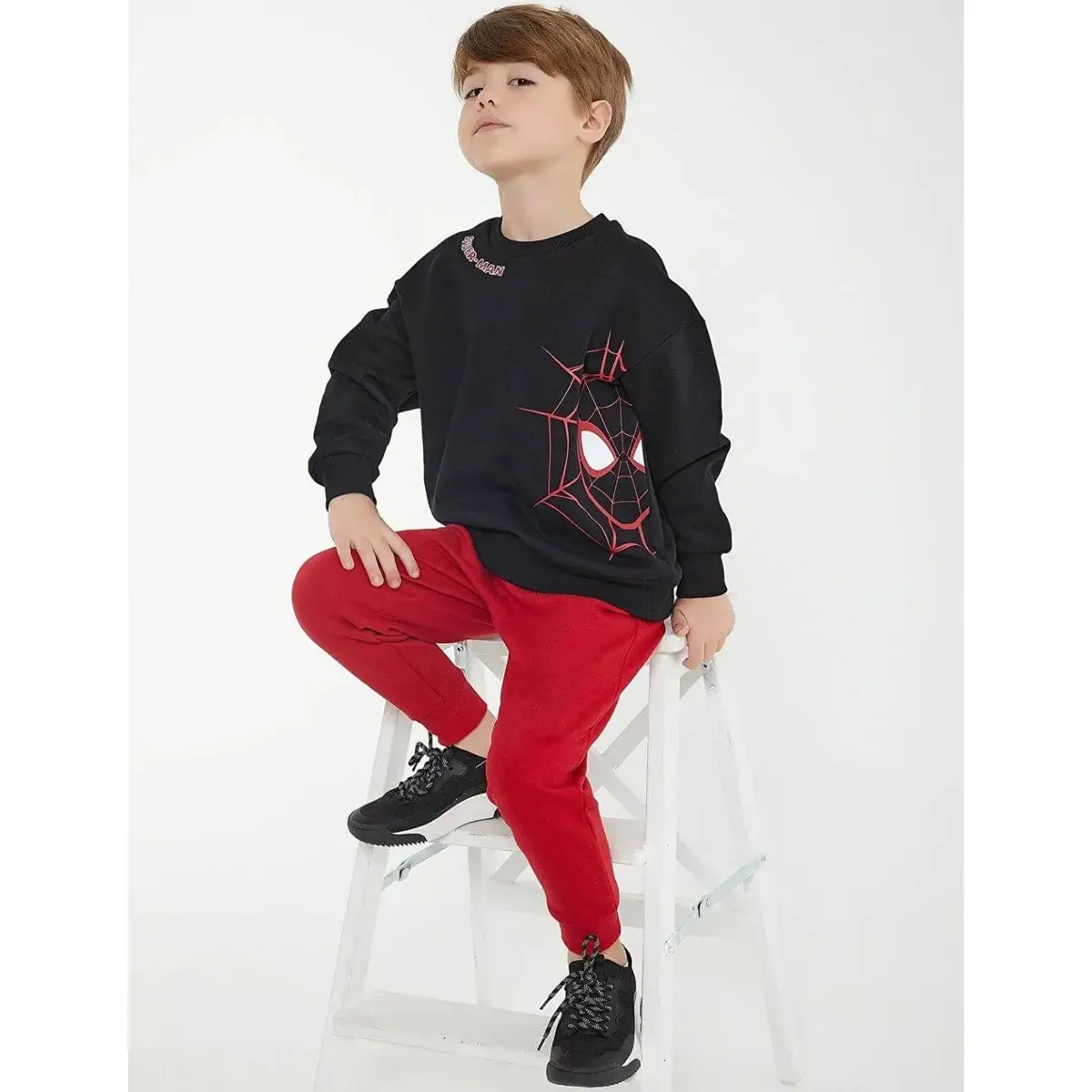 Spider Man Eşofman Takımı Siyah