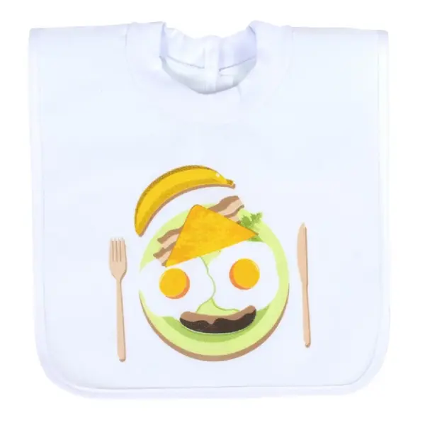 Sevi Bebe Yapışkanlı Havlu Mama Önlüğü Yemek Tabağı