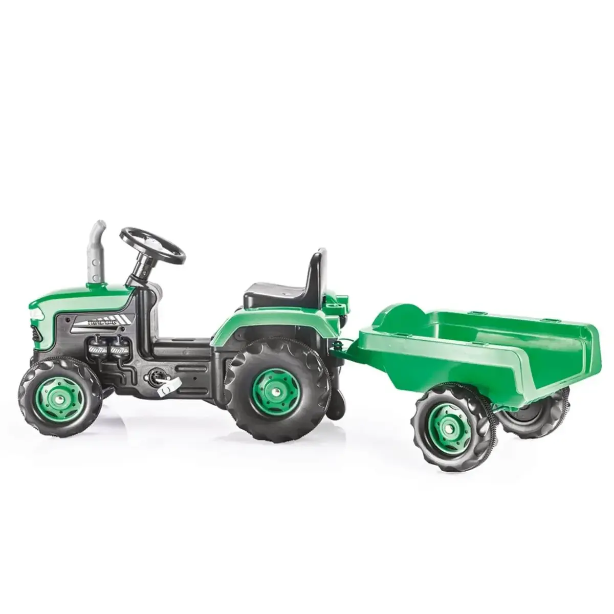 Dolu Römorklu Pedallı Traktör Yeşil