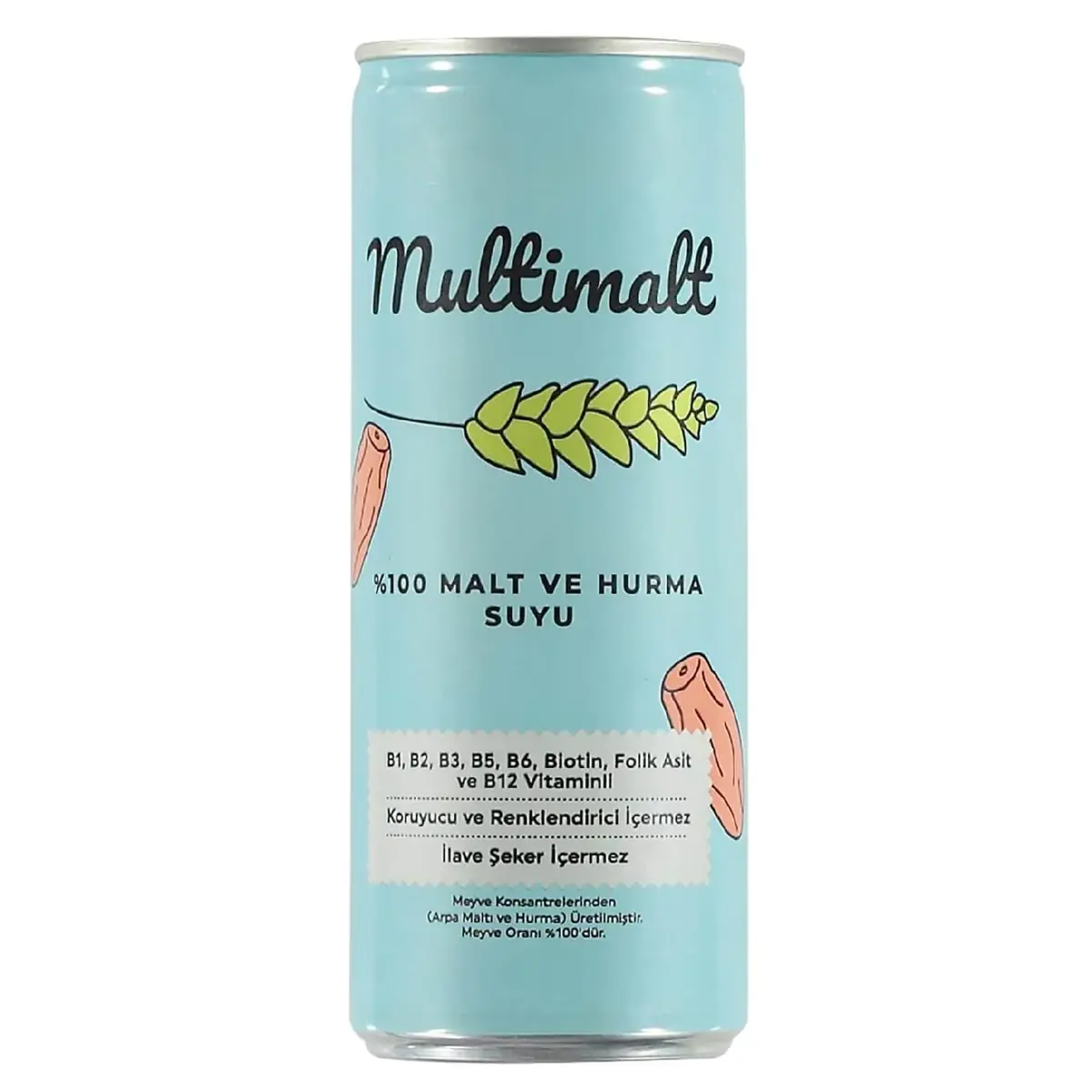 Multimalt Anne Sütü Arttıran Alkolsüz %100 Malt ve Hurma Suyu 250 ml 24lü