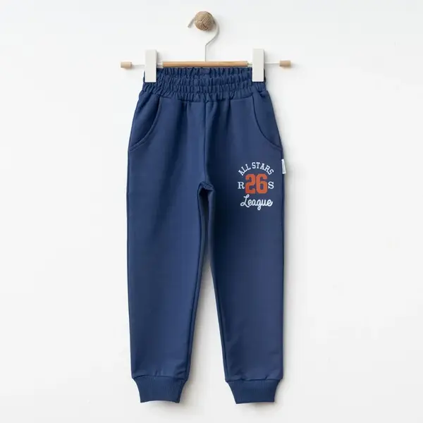 Winimo Çocuk Eşofman Altı Stars 26 Baskılı İndigo