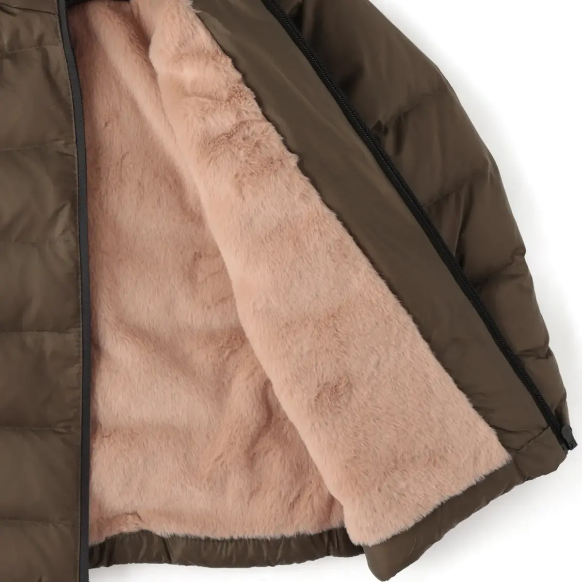 Angeltouch Su Geçirmez Kaz Tüyü Kaban Haki