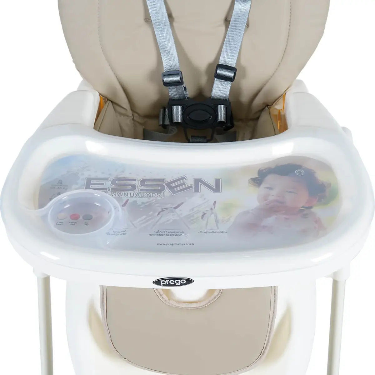 Prego 0623 Essen Mama Sandalyesi Krem