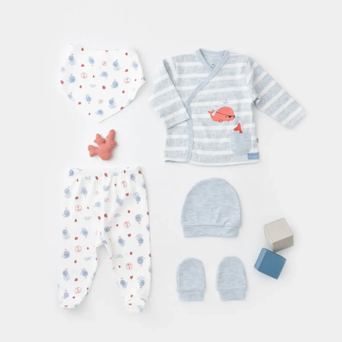Bibaby Hastane Çıkışı 5li Pirate Finny Mavi Melanj