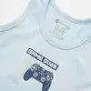 Natuline Organik Atlet Likralı Game Over 2li Mavi - Gri Melanj