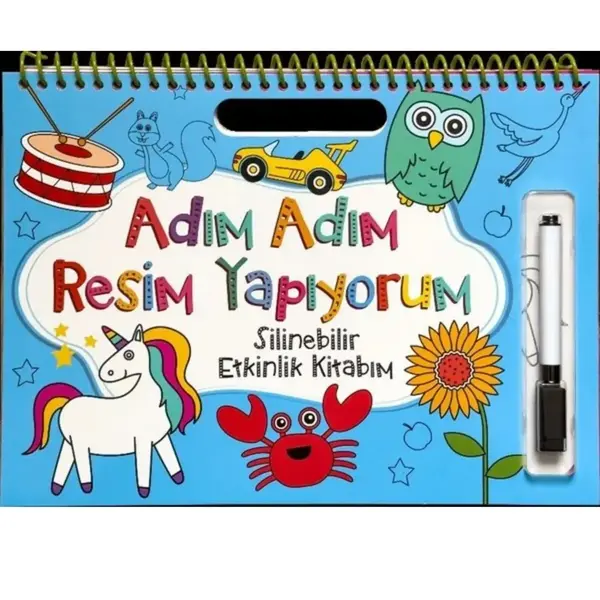 Adım Adım Resim Yapıyorum - Mavi Adım Adım Resim Yapıyorum - Mavi