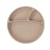 OiOi Porsiyon Vakumlu Mama Tabağı Bubble Beige