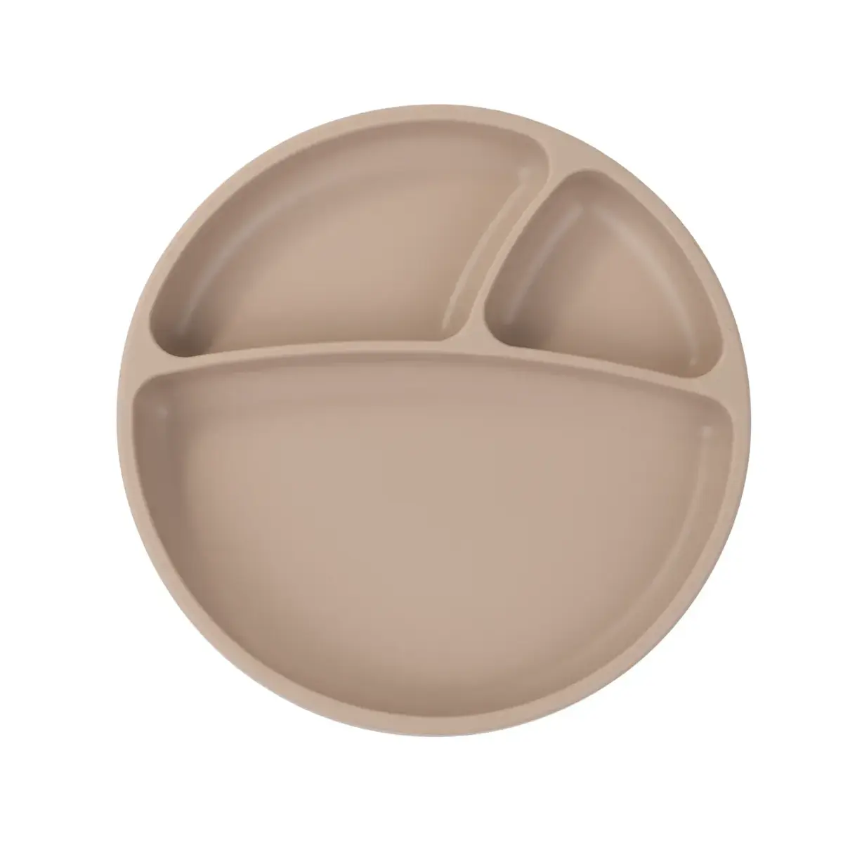 OiOi Porsiyon Vakumlu Mama Tabağı Bubble Beige