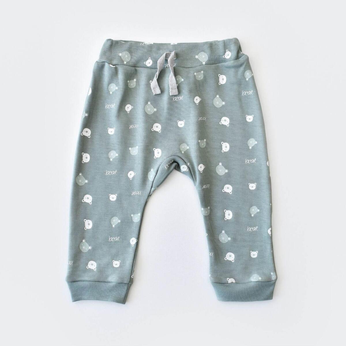 Bibaby Pijama Takımı Organik Hug Me Bear Yeşil