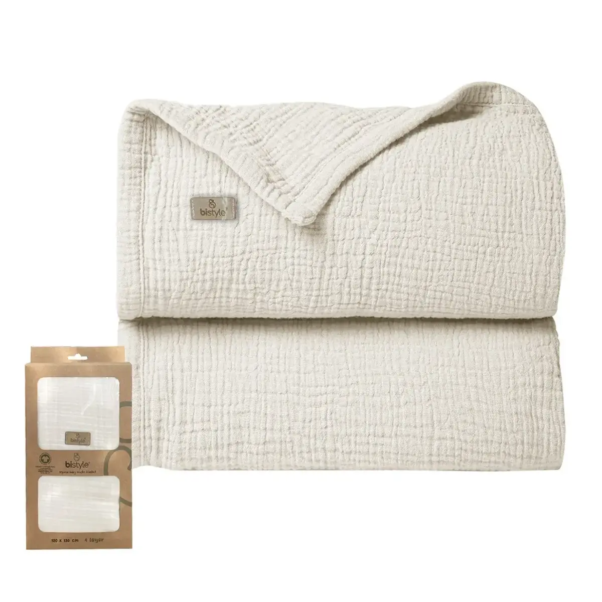 Bistyle Müslin Örtü Ekru
