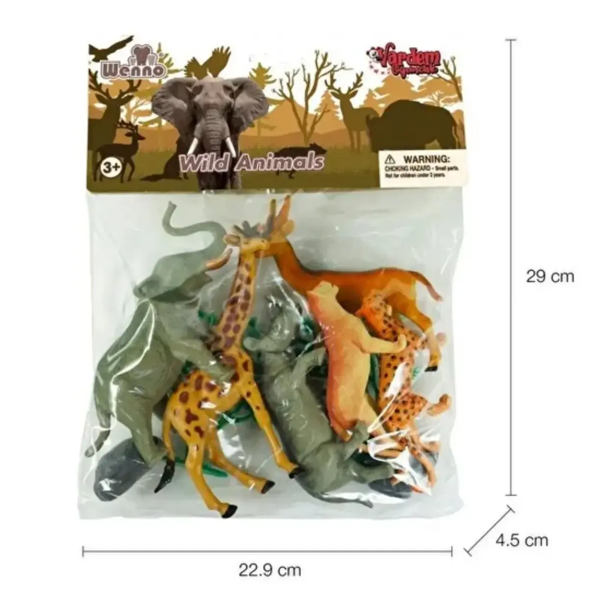 Vardem 10 Parça 9 inç Asorti Hayvan Seti