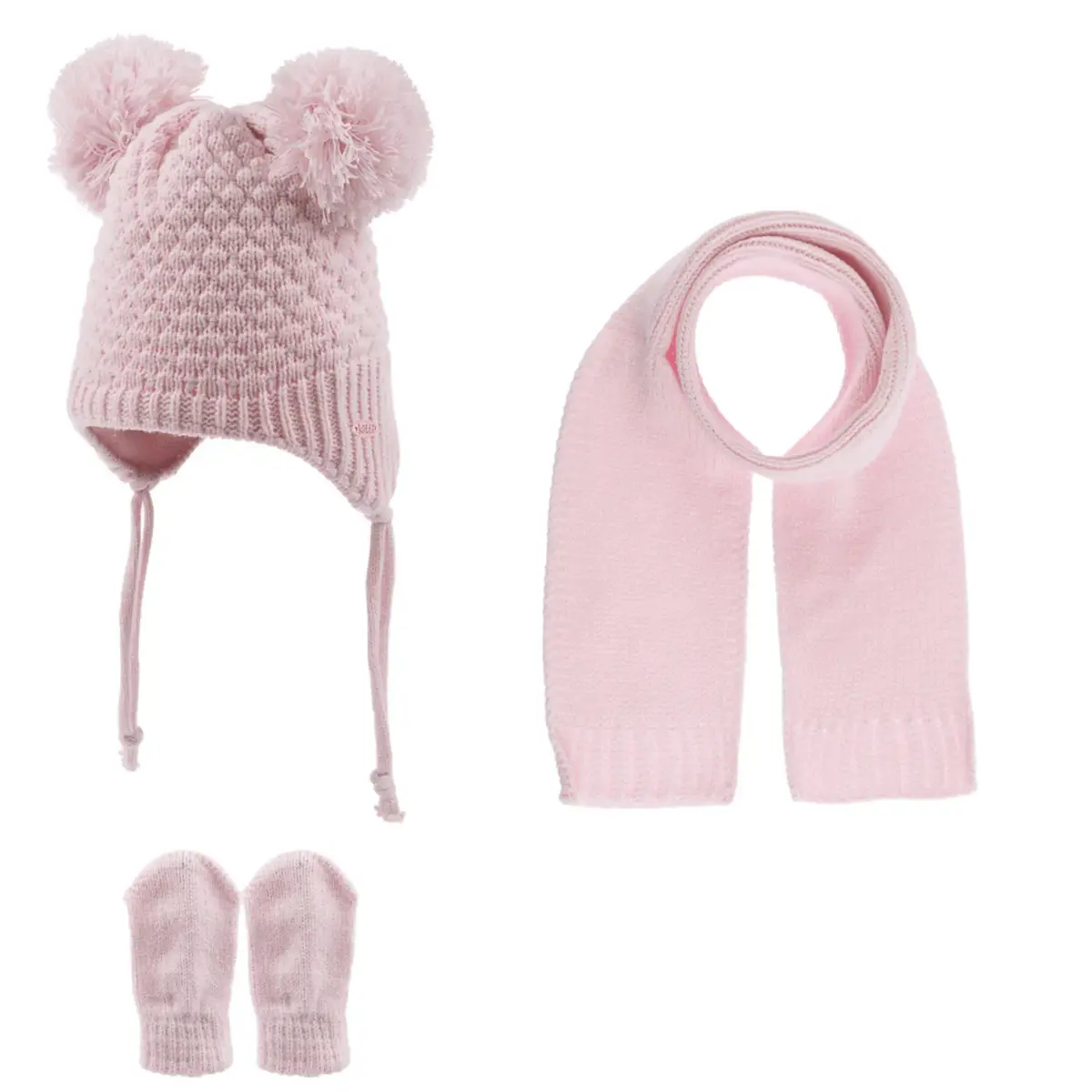 Kitti Atkı Bere Eldiven Takım Açık Pembe Kitti Atkı Bere Eldiven Takım Açık Pembe