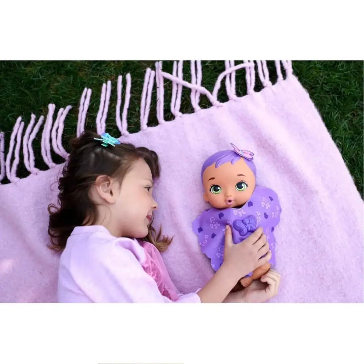 My Garden Baby Kelebek Bebeğimin Bakım Zamanı Mor Saçlı Bebek