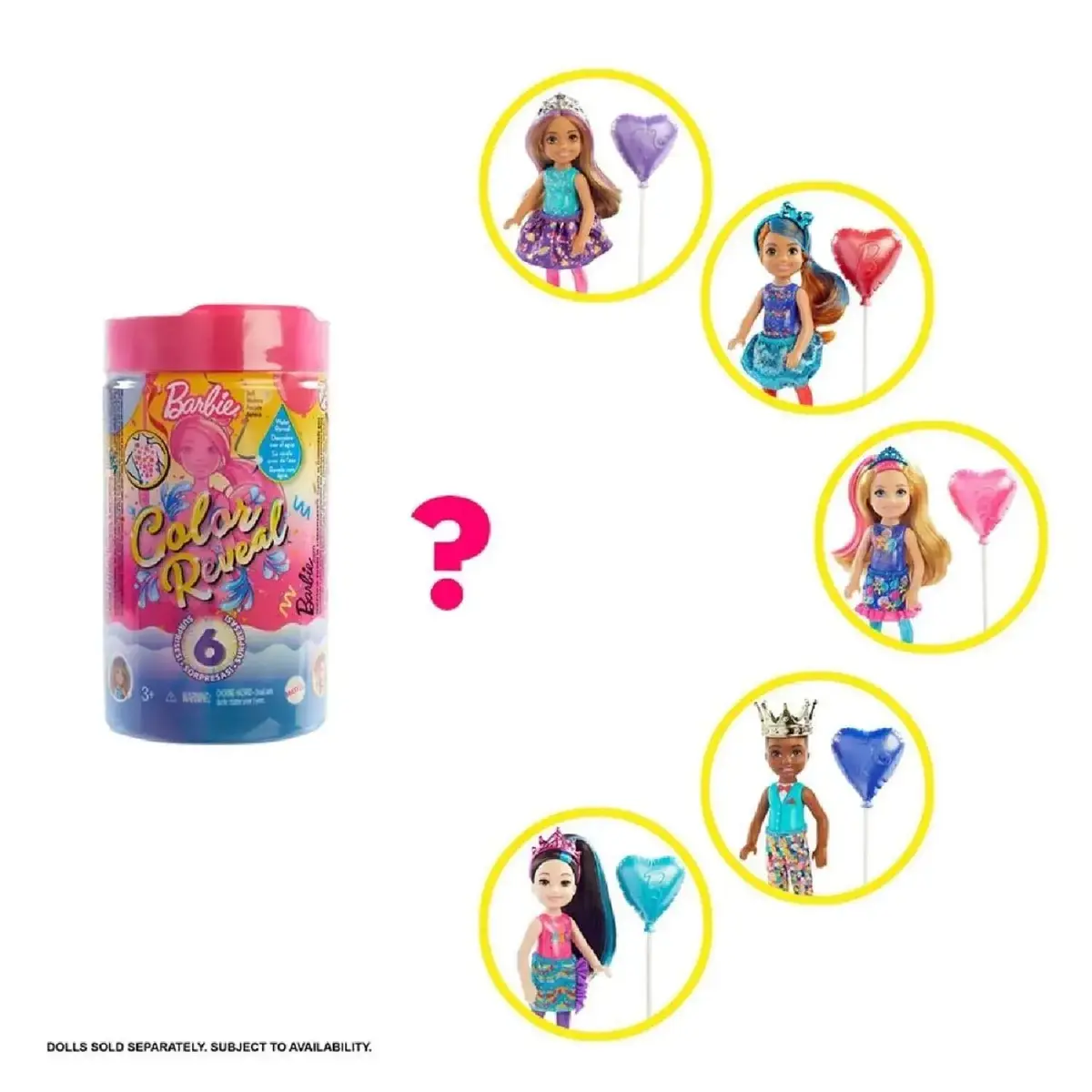 Barbie Renk Değiştiren Sürpriz Bebekler Chelsea Parti Serisi