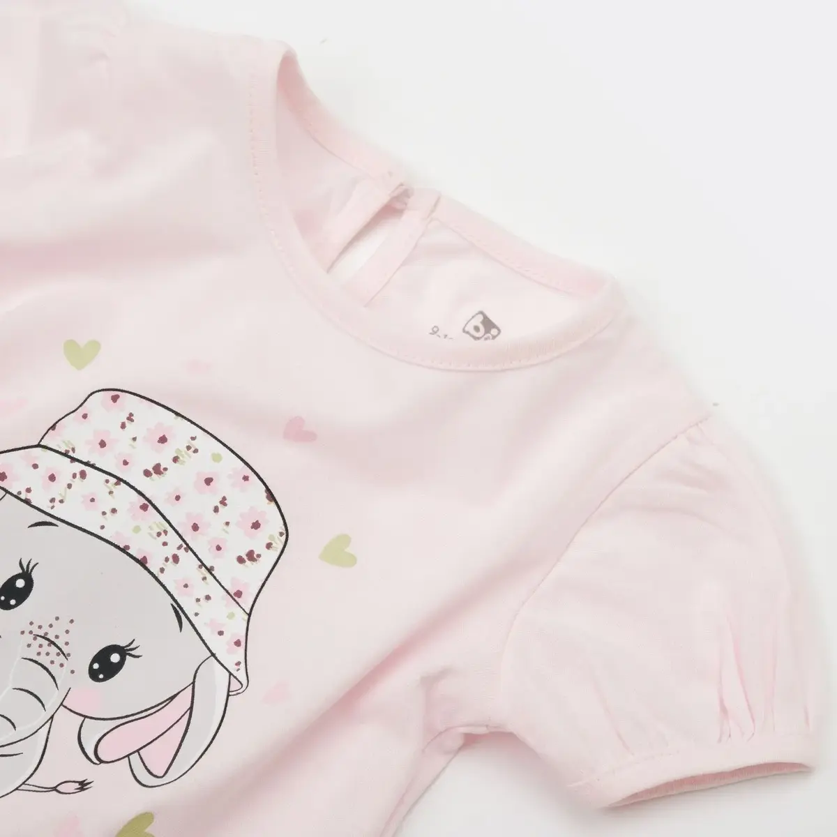 Bibaby 2li Takım Şortlu Cute Elephant Pembe