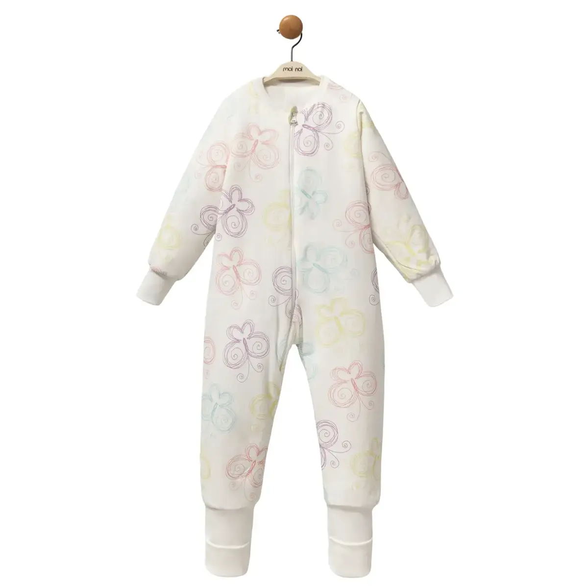 Moi Noi Uyku Tulumu Çoraplı 2,5 Tog Renkli Kelebek Desenli