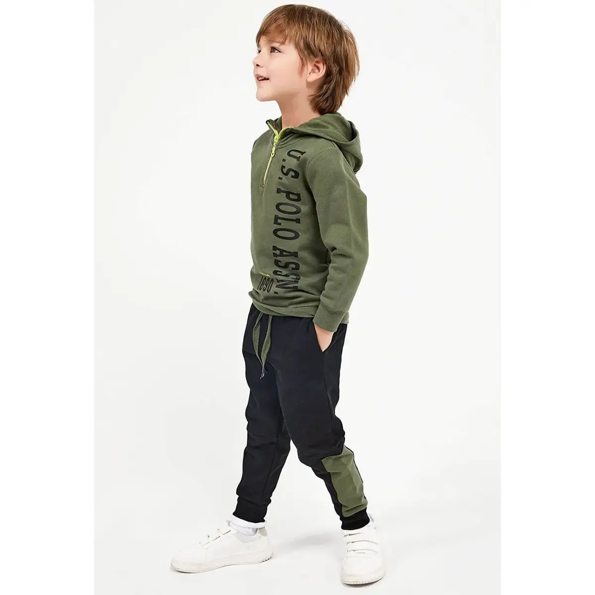 U.S. Polo Eşofman Takımı Haki