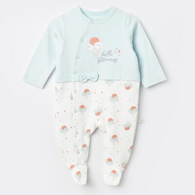 Bibaby Organik Tulum Pretty Ears Bunny Mint - Ekru