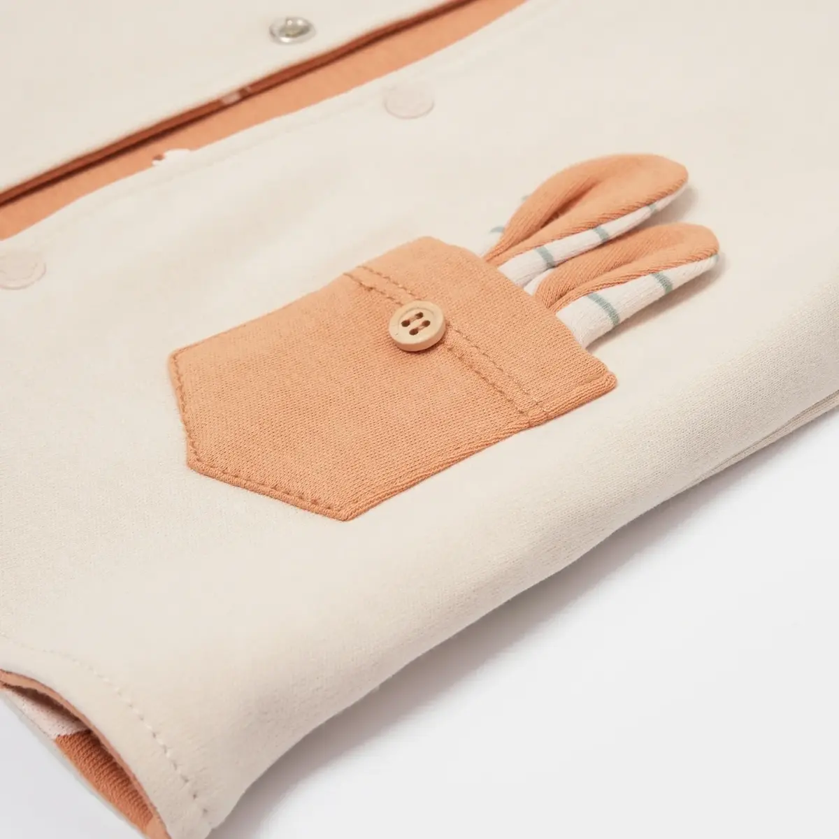 Bibaby Organik Yelek Cool Lines Bunny