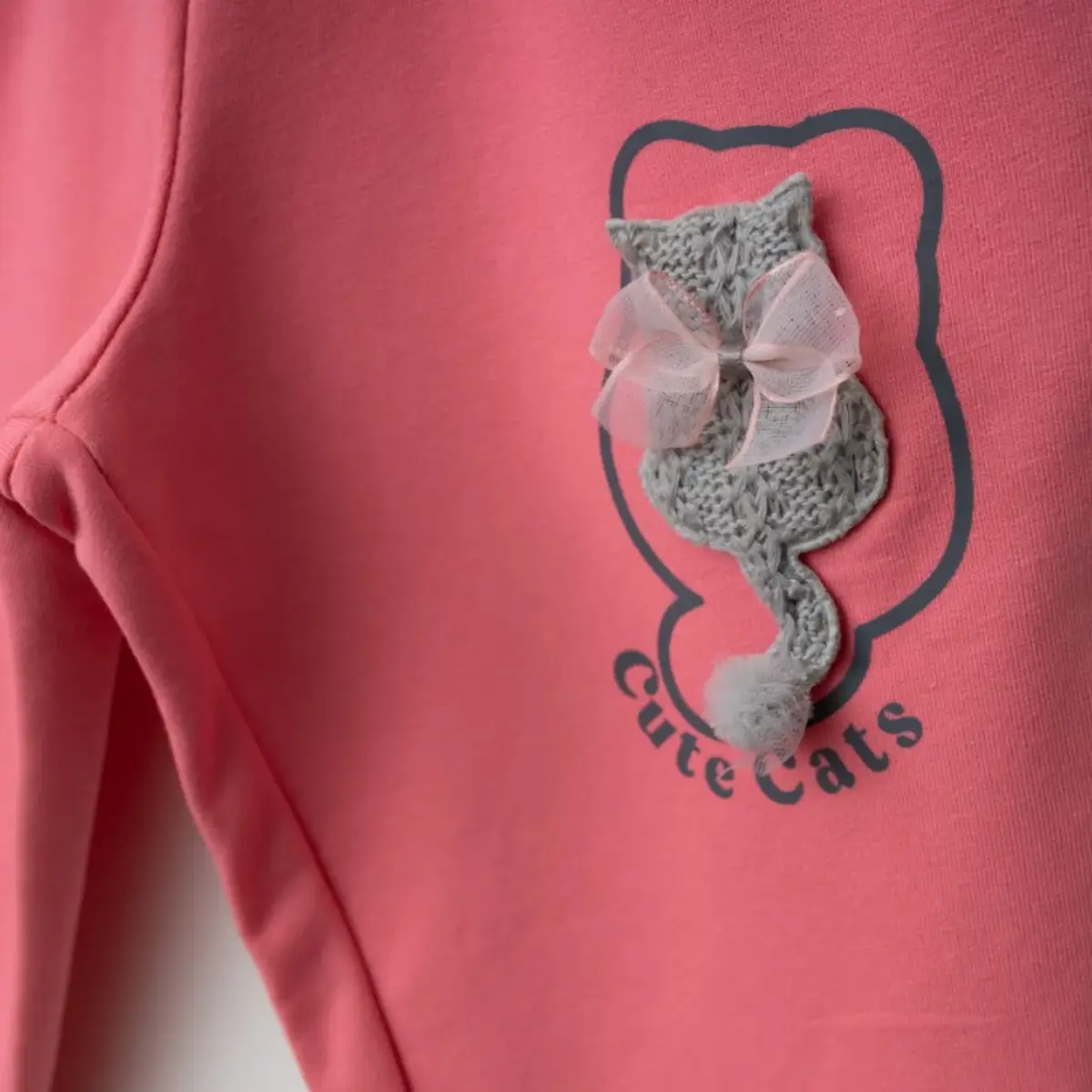 Winimo Eşofman Altı Kedi Aksesuarlı Pembe