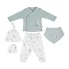 Bibaby Organik Hastane Çıkışı 5li Frozen Penguins Nil - Ekru