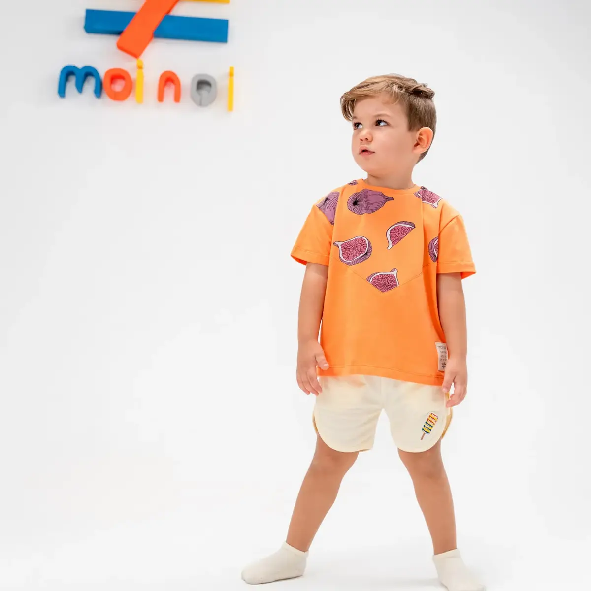 Moi Noi T-Shirt Üçgen Turuncu