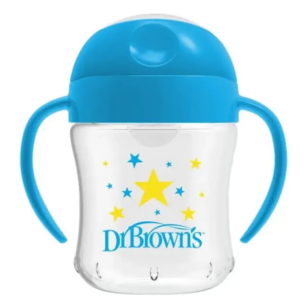 Dr Browns Alıştırma Bardağı Yumuşak Oluklu 180 ml 6+ Ay Pembe