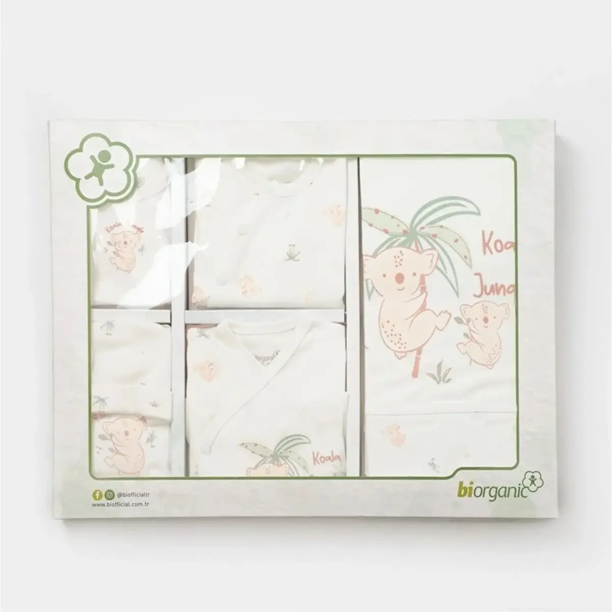 Bibaby Organik Hastane Çıkışı 10lu Koala Jungle Pembe